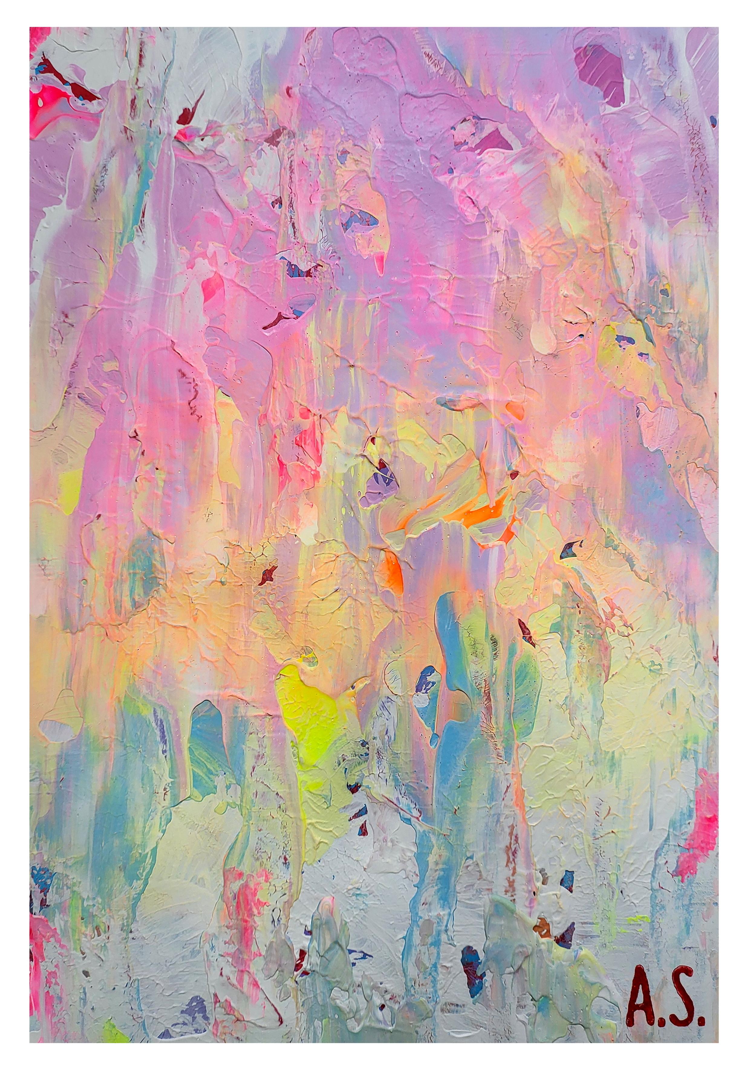 Abstract 2629 - Colorful Impasto Abstract Painting