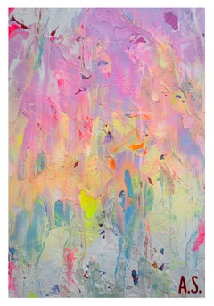 Abstract 2629 – Farbenfrohes abstraktes Impasto-Gemälde