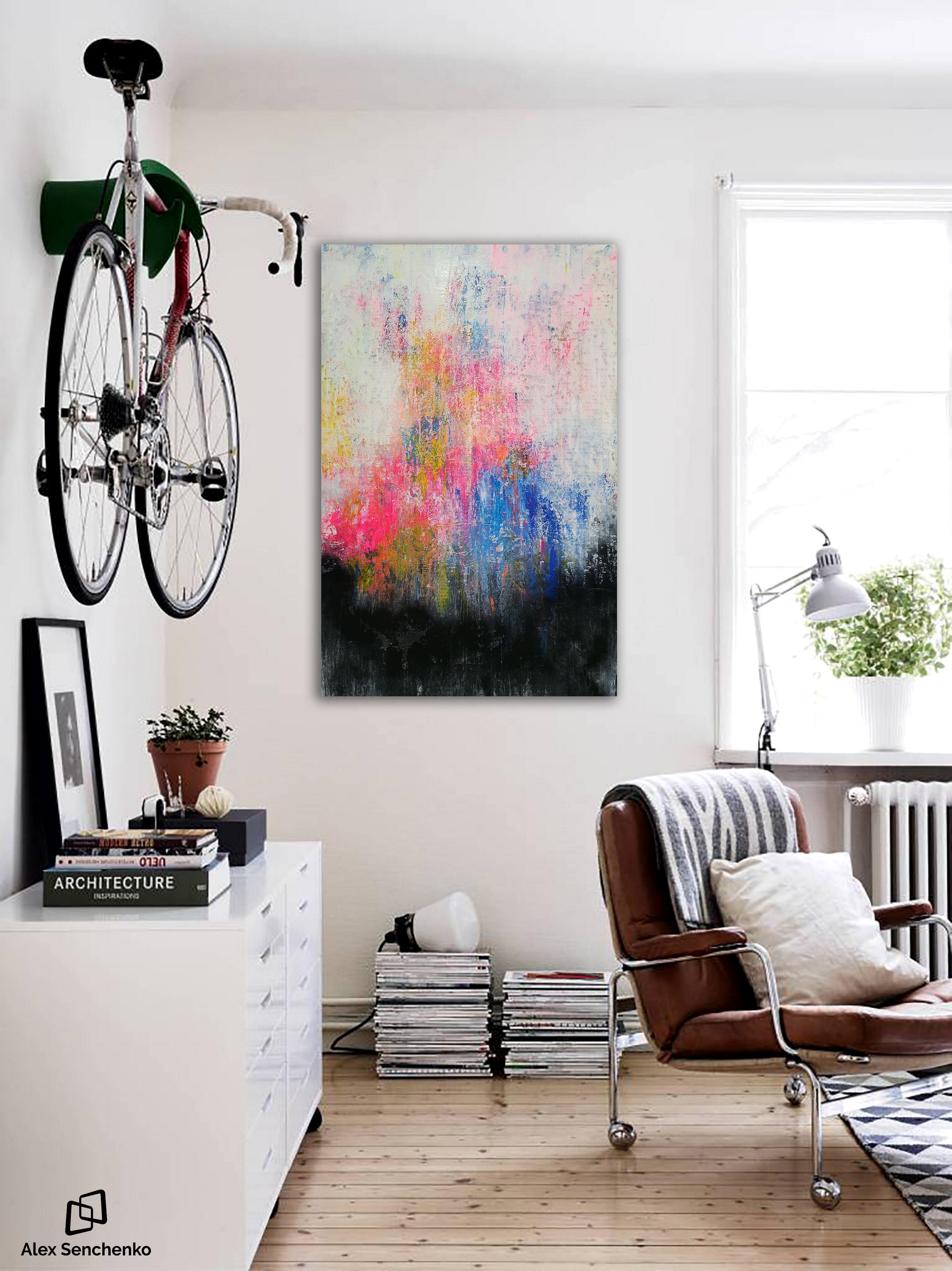 Estratto R 2307 - Abstract Painting Grigio di Alex Senchenko