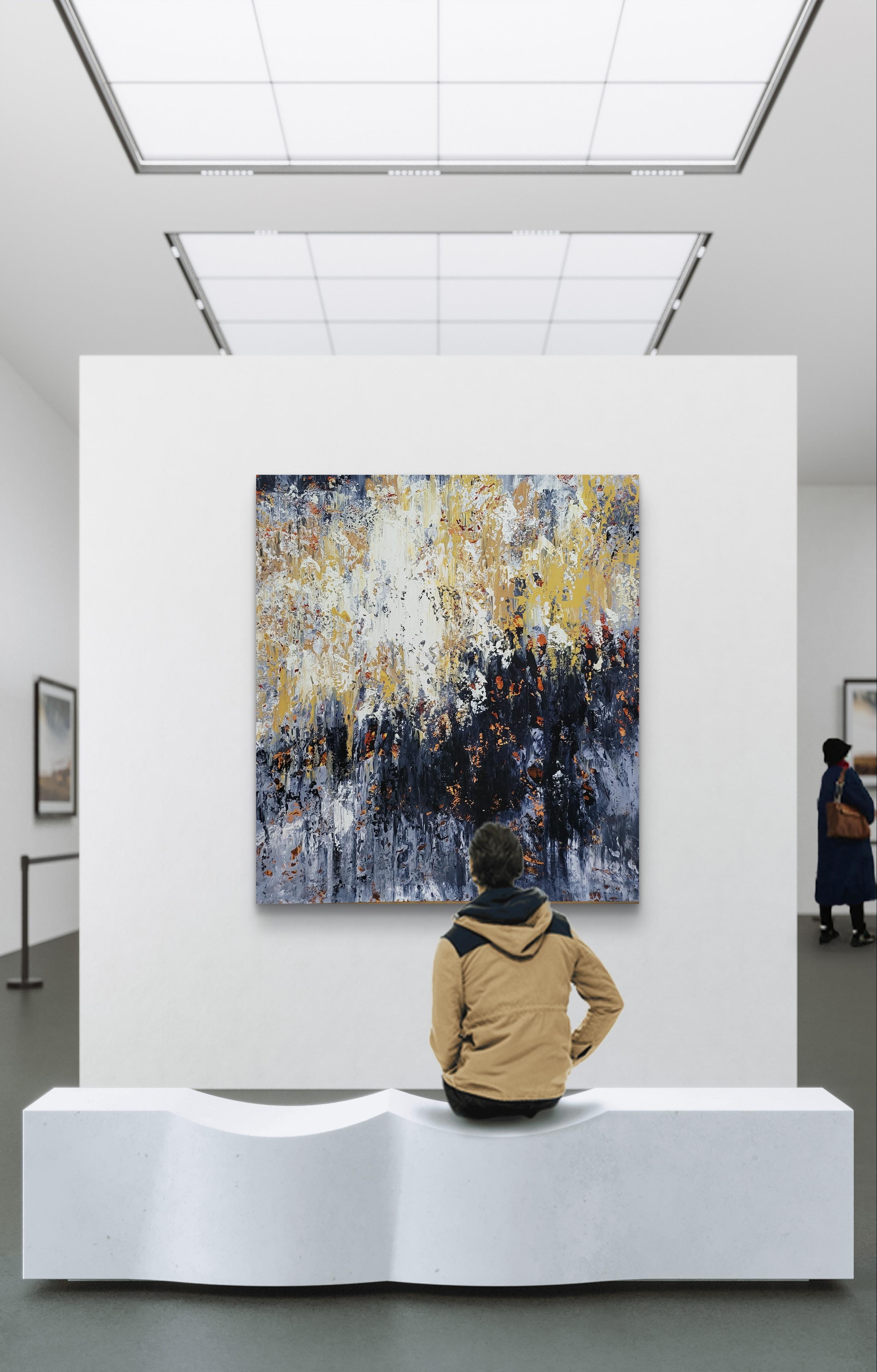 Zusammenfassung R 2411 (Grau), Landscape Painting, von Alex Senchenko