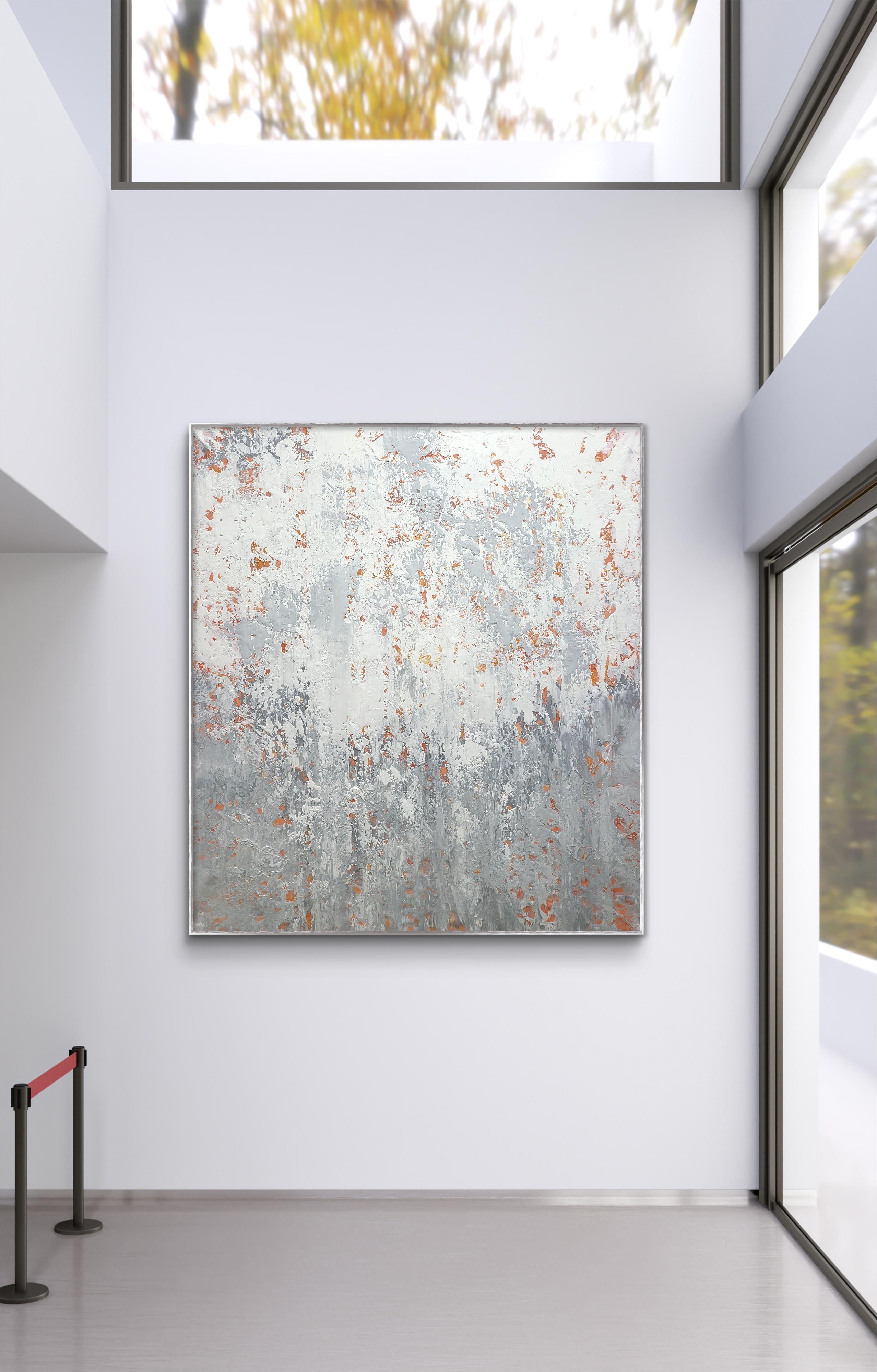Astratto R 2420 - Abstract Painting Grigio di Alex Senchenko