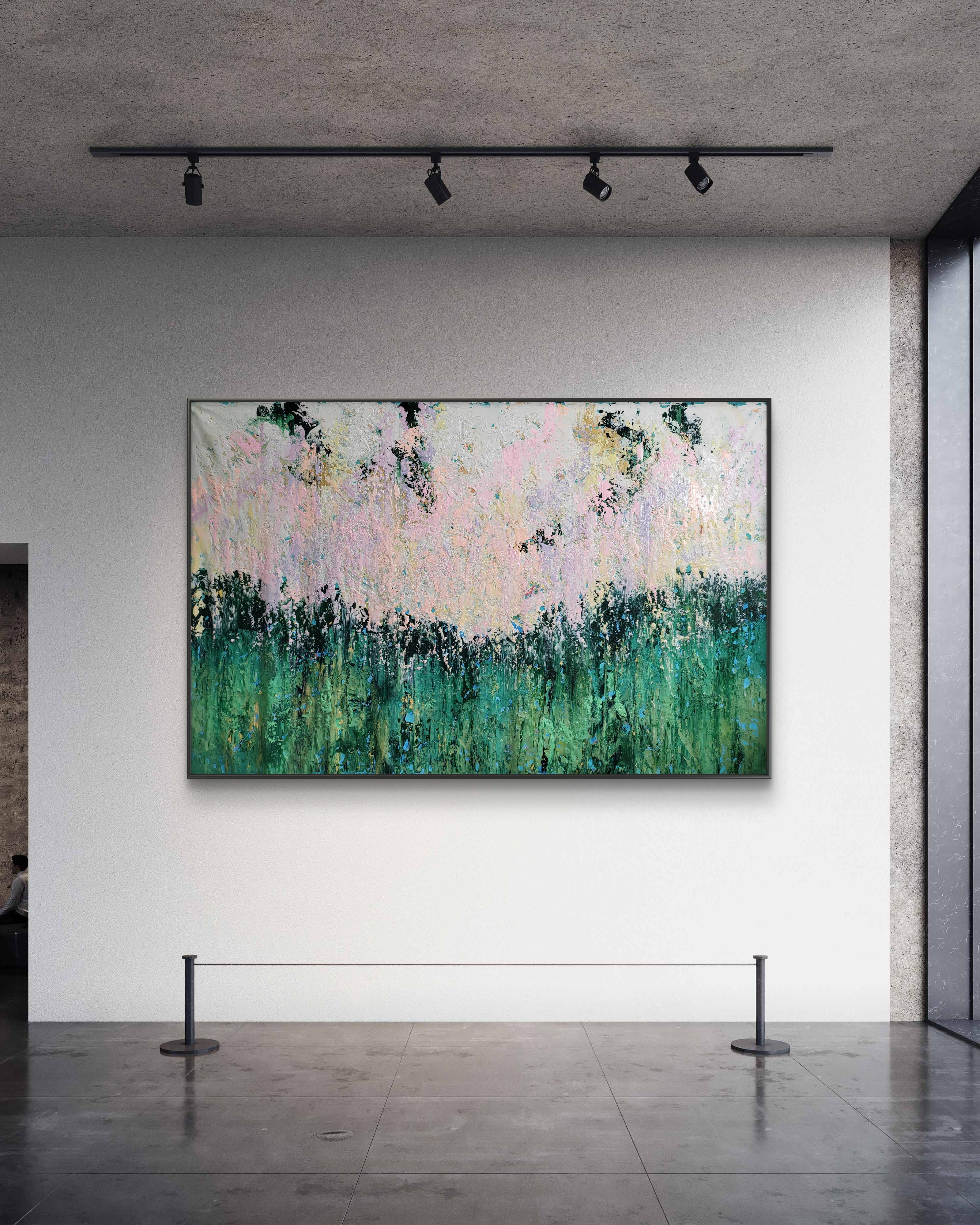 Nel creare quest'opera d'arte, ho abbracciato la danza caotica ma armoniosa della natura. I verdi vivaci e i rosa rilassanti catturano lo spirito rigenerante della primavera, riflettendo il rinnovamento e la crescita che desideriamo dentro di noi.