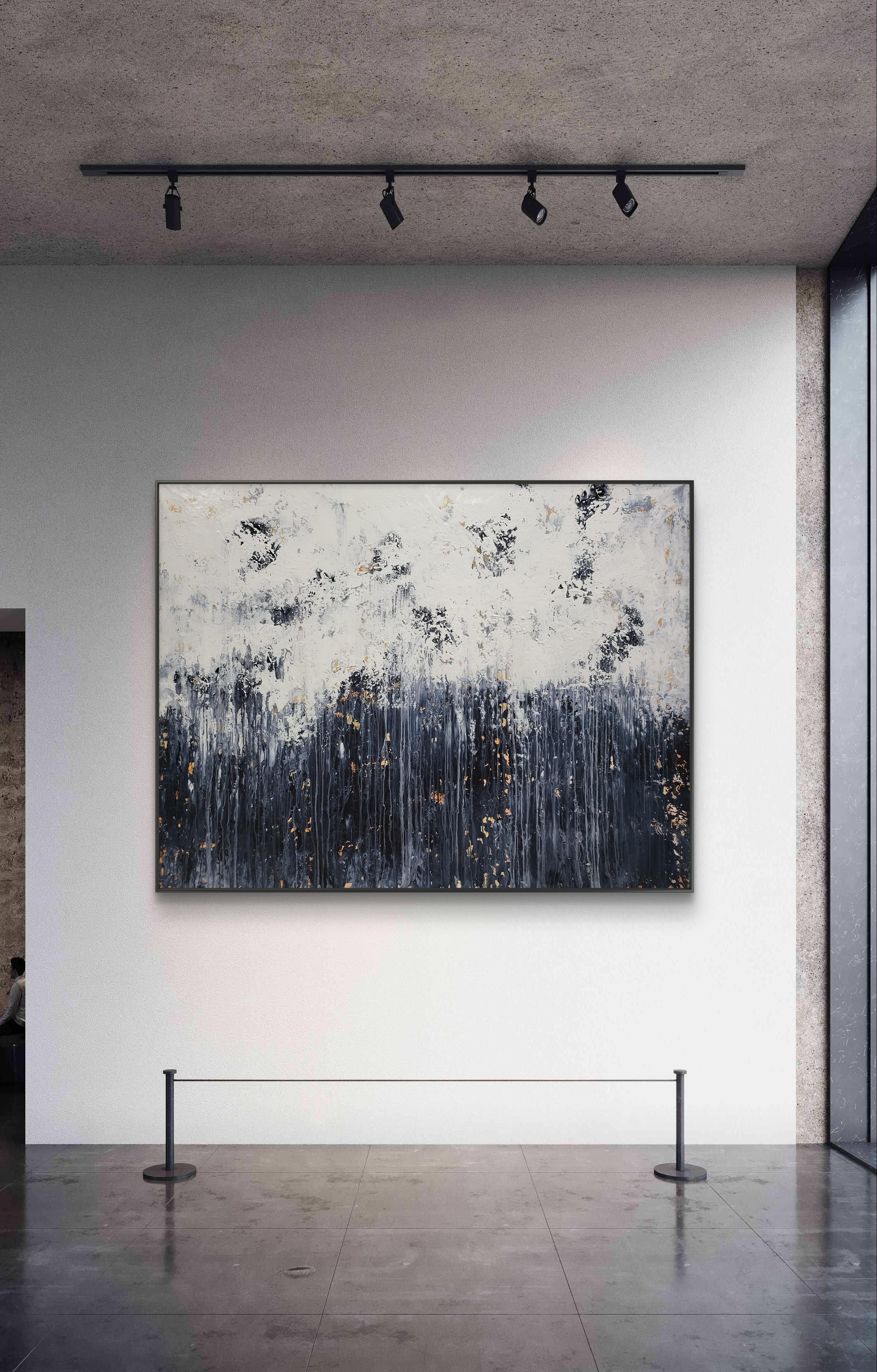 Resumen R 2509 - Abstract Painting Gris de Alex Senchenko