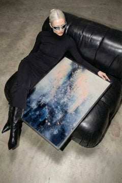 Chasing the Echo - Large Abstract Painting: Original Impasto Acrylic Canvas Art