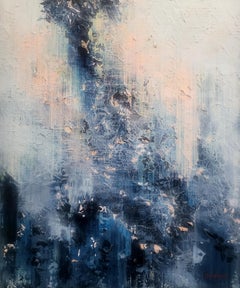 Chasing the Echo - Large Abstract Painting: Original Impasto Acrylic Canvas Art