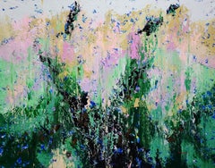 Green Depth - Large Abstract Acrylic Painting on Canvas: 200x150cm.