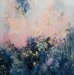 Lake of Hope - Colorful Impasto Abstract Painting 100x100cm