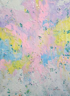 Pastel Serenity - Large Abstract Acrylic Painting, pastel colors (120x90cm)
