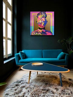 Persona YB2302 - Pittura acrilica su tela, astratta moderna, 2023