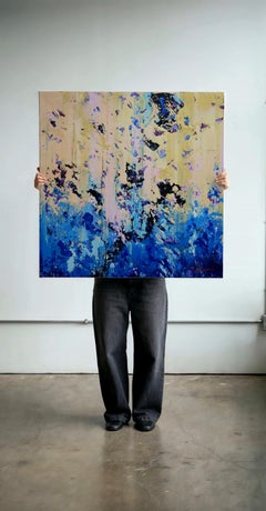 Vertical Silence: Abstract Acrylic Painting in Modern Expressionism
