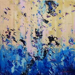 Vertical Silence: Abstract Acrylic Painting in Modern Expressionism