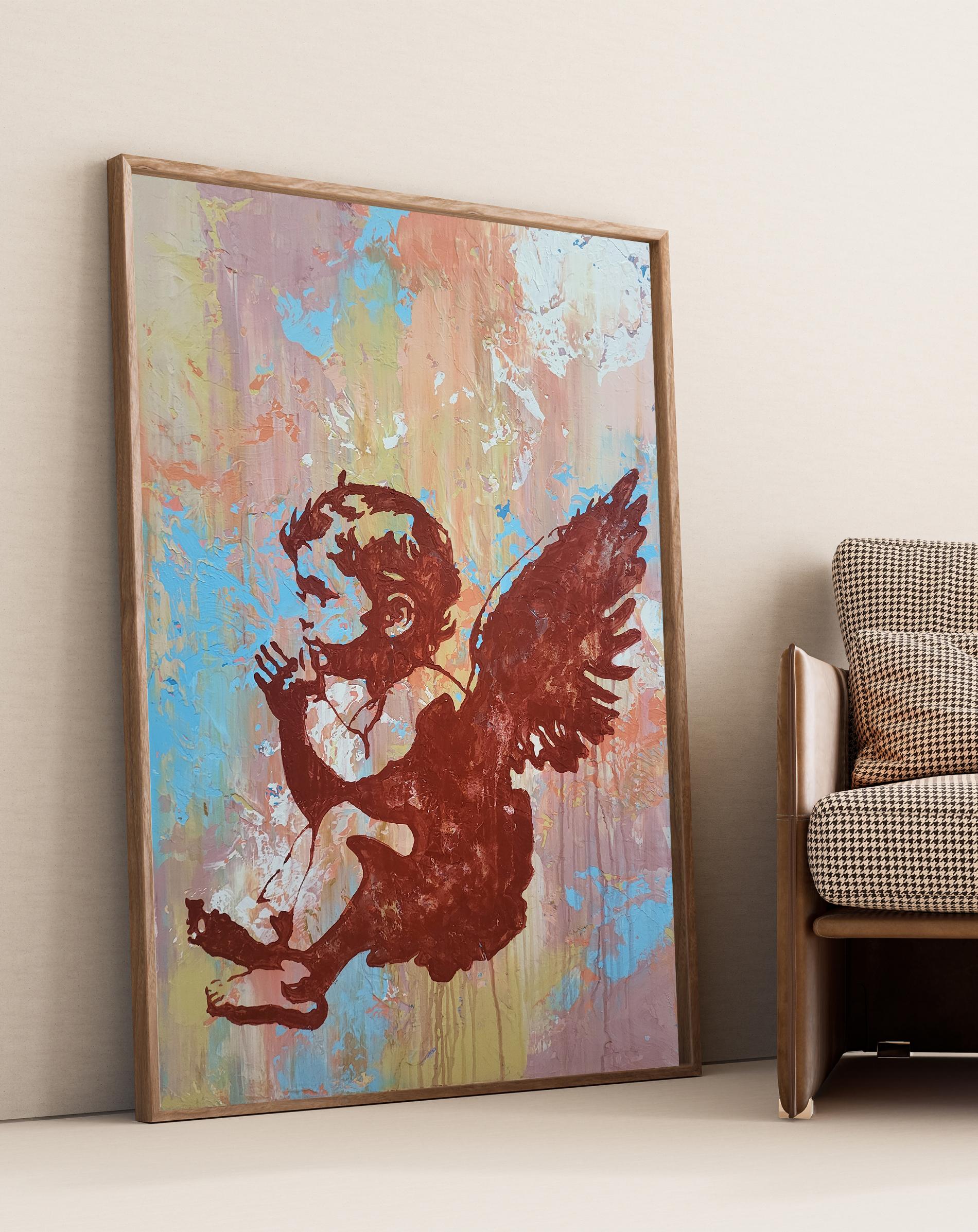 Susurros del Cielo - Painting Abstracto de Alex Senchenko