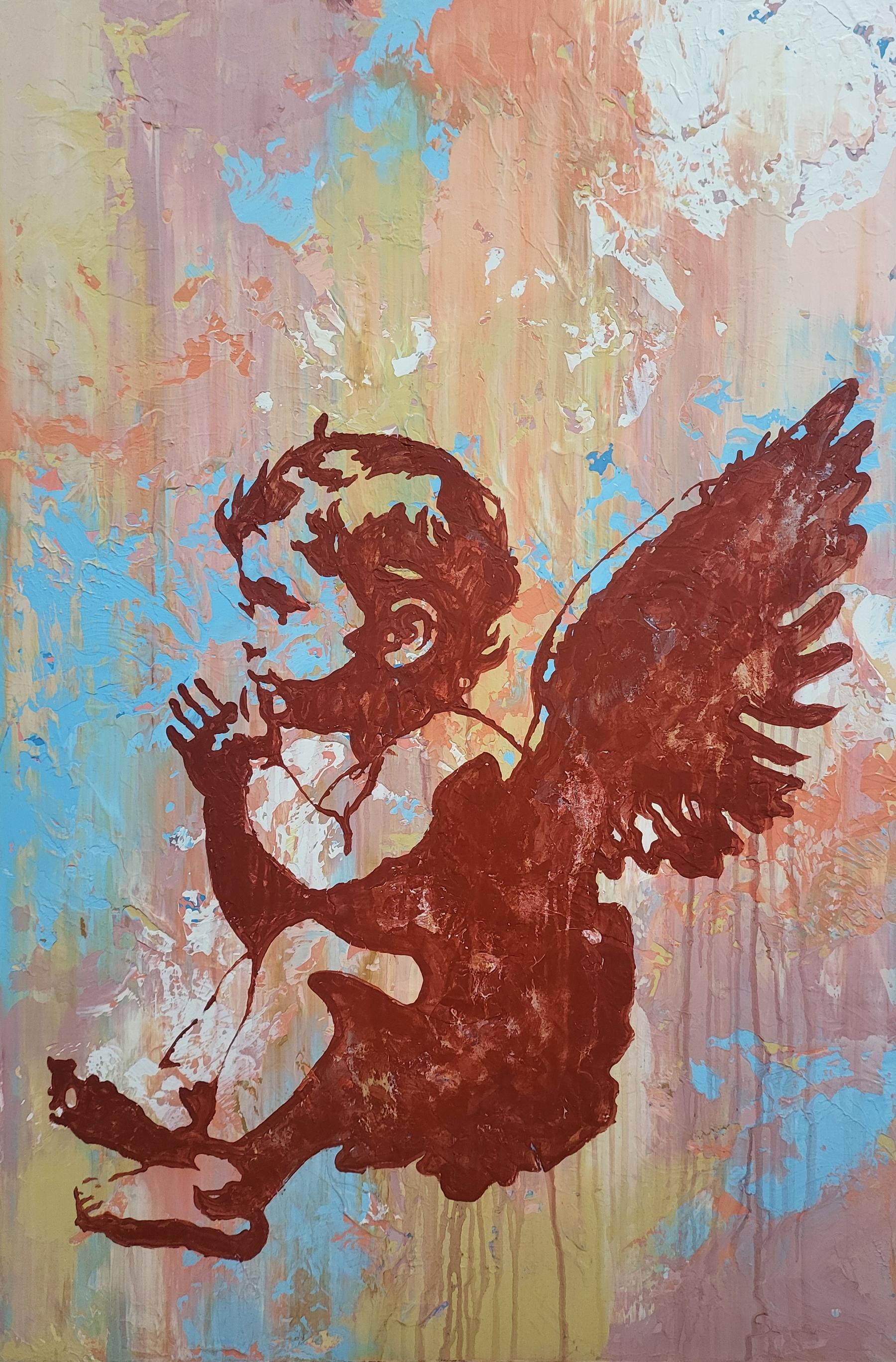 Abstract Painting de Alex Senchenko - Susurros del Cielo