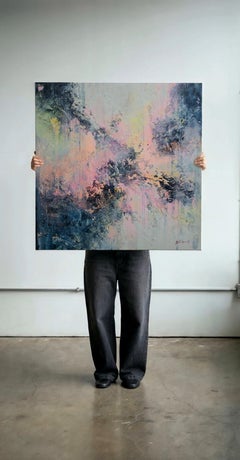 Whispers of Hope - Impasto Colorful Abstract Painting