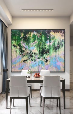 Wild Berries - Large Abstract Impasto Acrylic Painting on Canvas: 200x150cm.