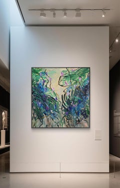 Wild Whispers , Abstract Painting, Acrylic on Canvas, 130x130 cm, New