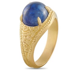 ALEX SEPKUS 18K Yellow Gold 4.32ct Sapphire Ring AS08-112525