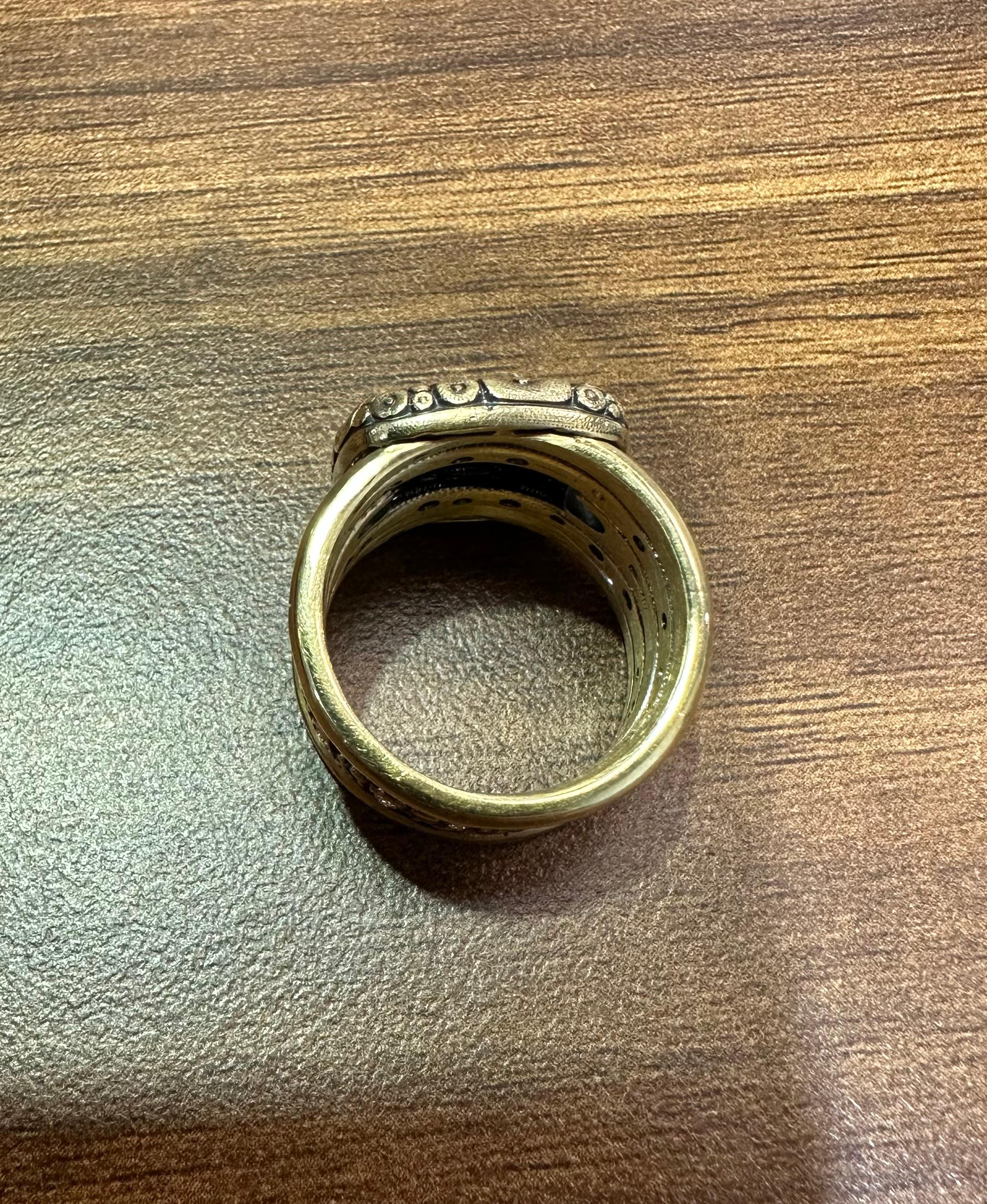 Alex Sepkus 18 Karat Gelbgold Diamant-Ring-Kombo für Damen oder Herren im Angebot