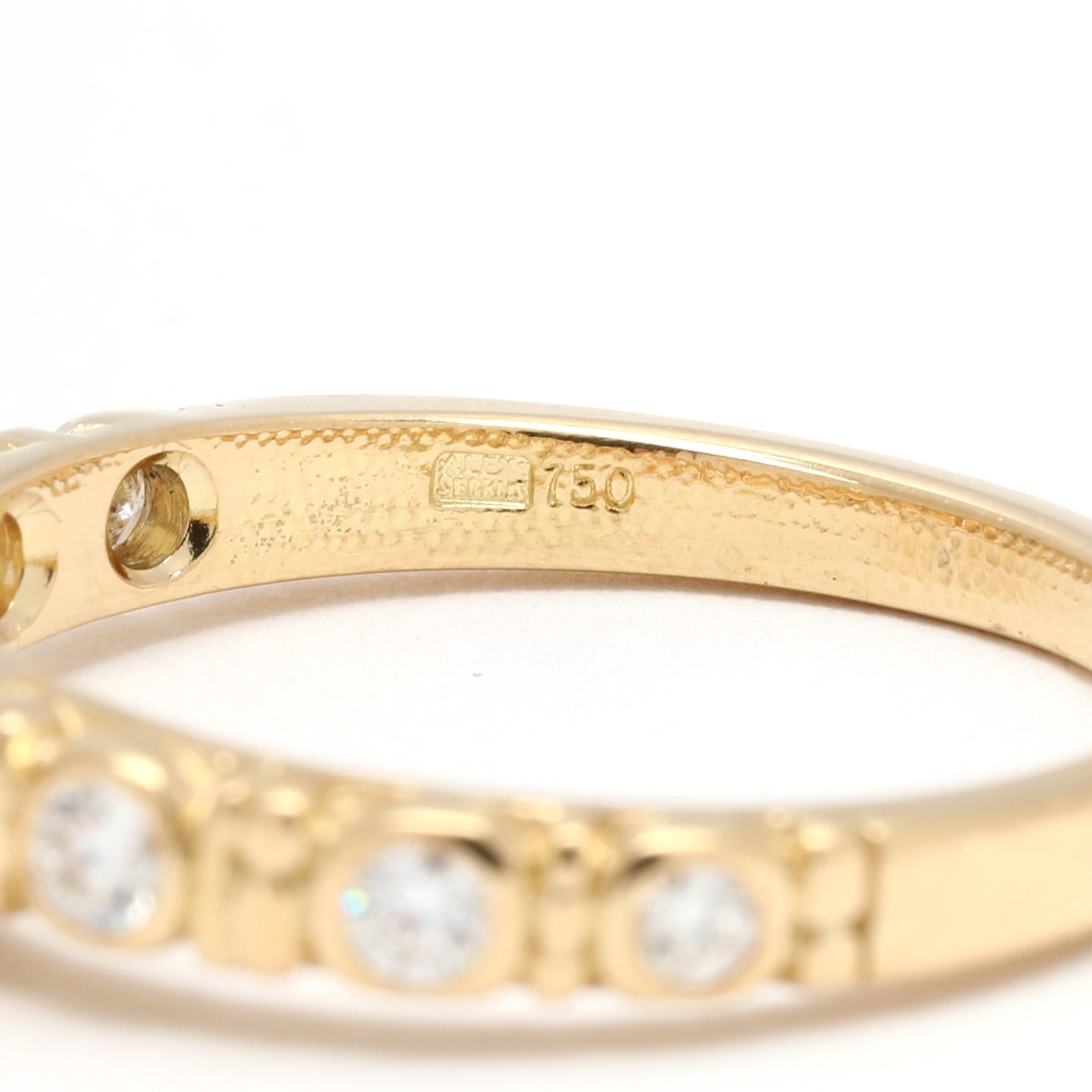 Alex Sepkus .78ctw Diamant-Verlobungsring, 18k Gelbgold, Ring Größe 6,25 1