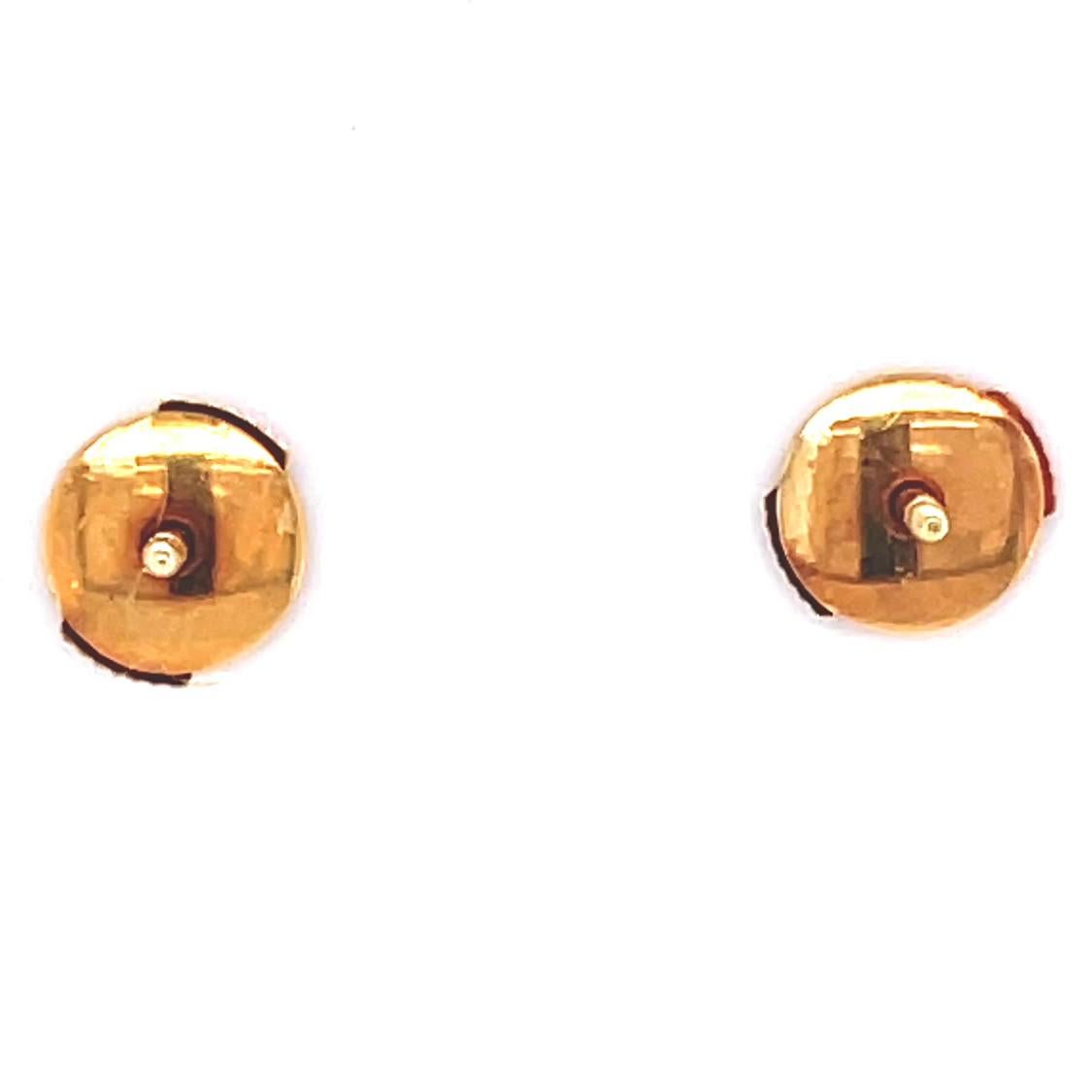 Women's or Men's Alex Sepkus Diamond 18 Karat Gold Stud Earrings