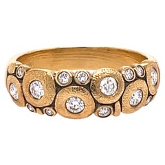 Alex Sepkus Diamond "Candy" Dome Ring 18K Yellow Gold