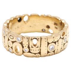 Alex Sepkus Diamant Statement-Ring, 18k Gelbgold, Ring Größe 6,5