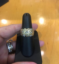 Alex Sepkus Diamond Yellow Gold "Ocean" Ring