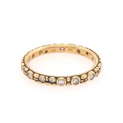 Alex Sepkus Diamond Yellow Gold Stack Ring