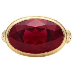 Alex Sepkus "Flora" Garnet and Diamond Ring