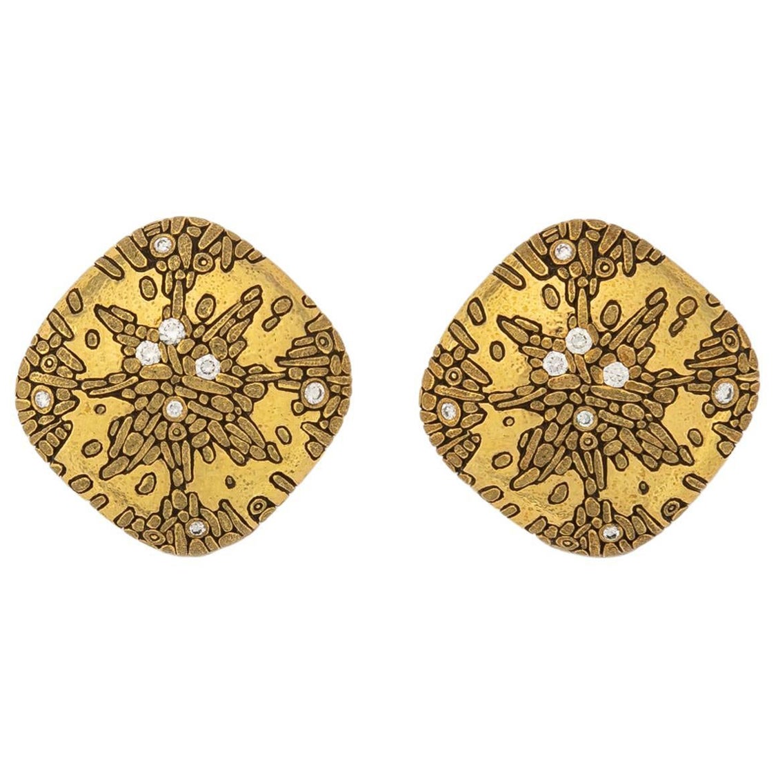 Boucles d'oreilles Alex Sepkus en or et diamants en vente