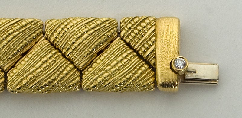Brilliant Cut Alex Sepkus Gold Bracelet For Sale