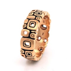 Alex Sepkus "Little Windows" Band Ring in 18 Karat Rose Gold
