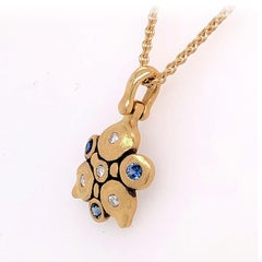 Alex Sepkus "Night Moth" Pendant Necklace with Blue Sapphires and Diamonds
