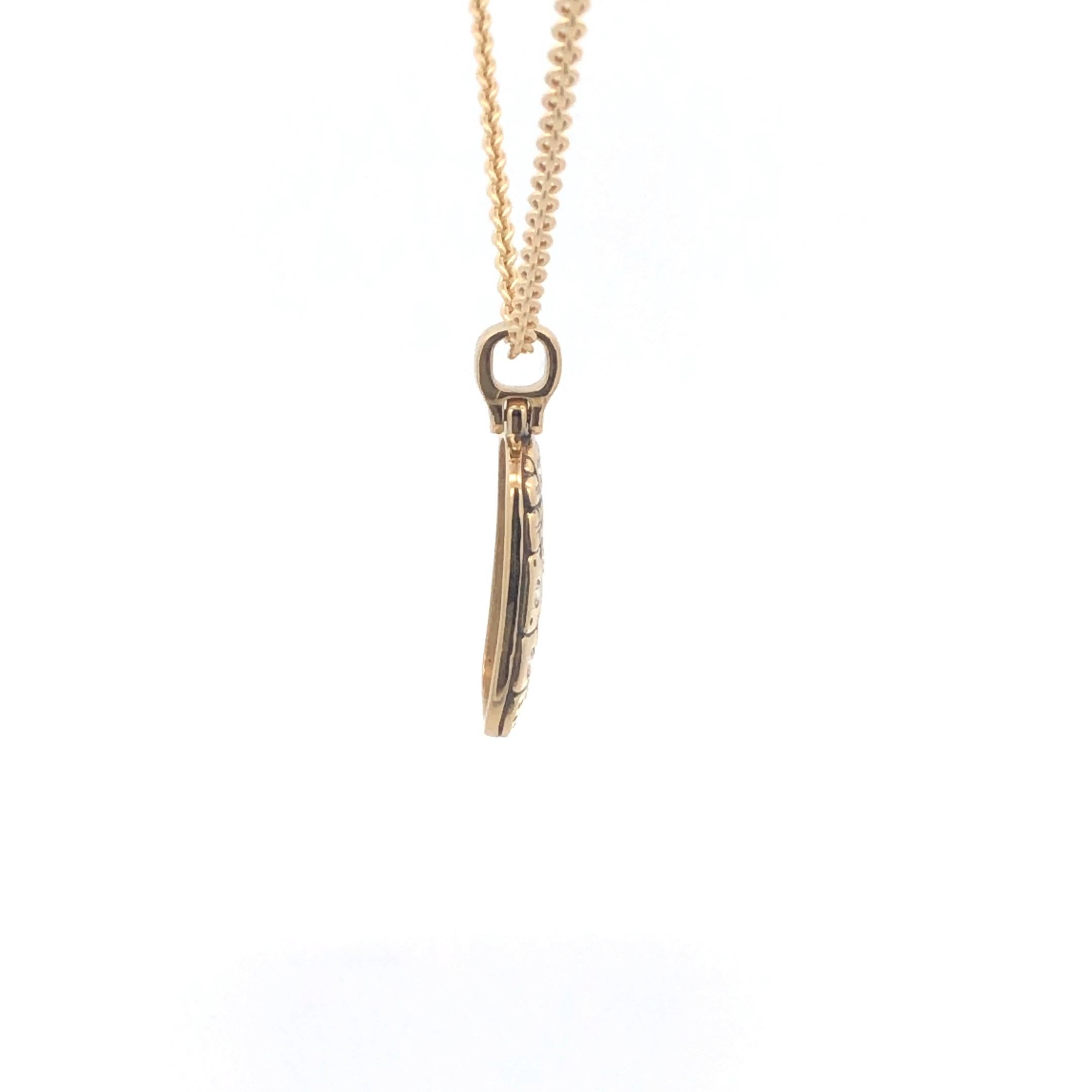 Women's or Men's Alex Sepkus 'Old Pathway' Diamond Pendant and Chain on 18K Yellow Gold
