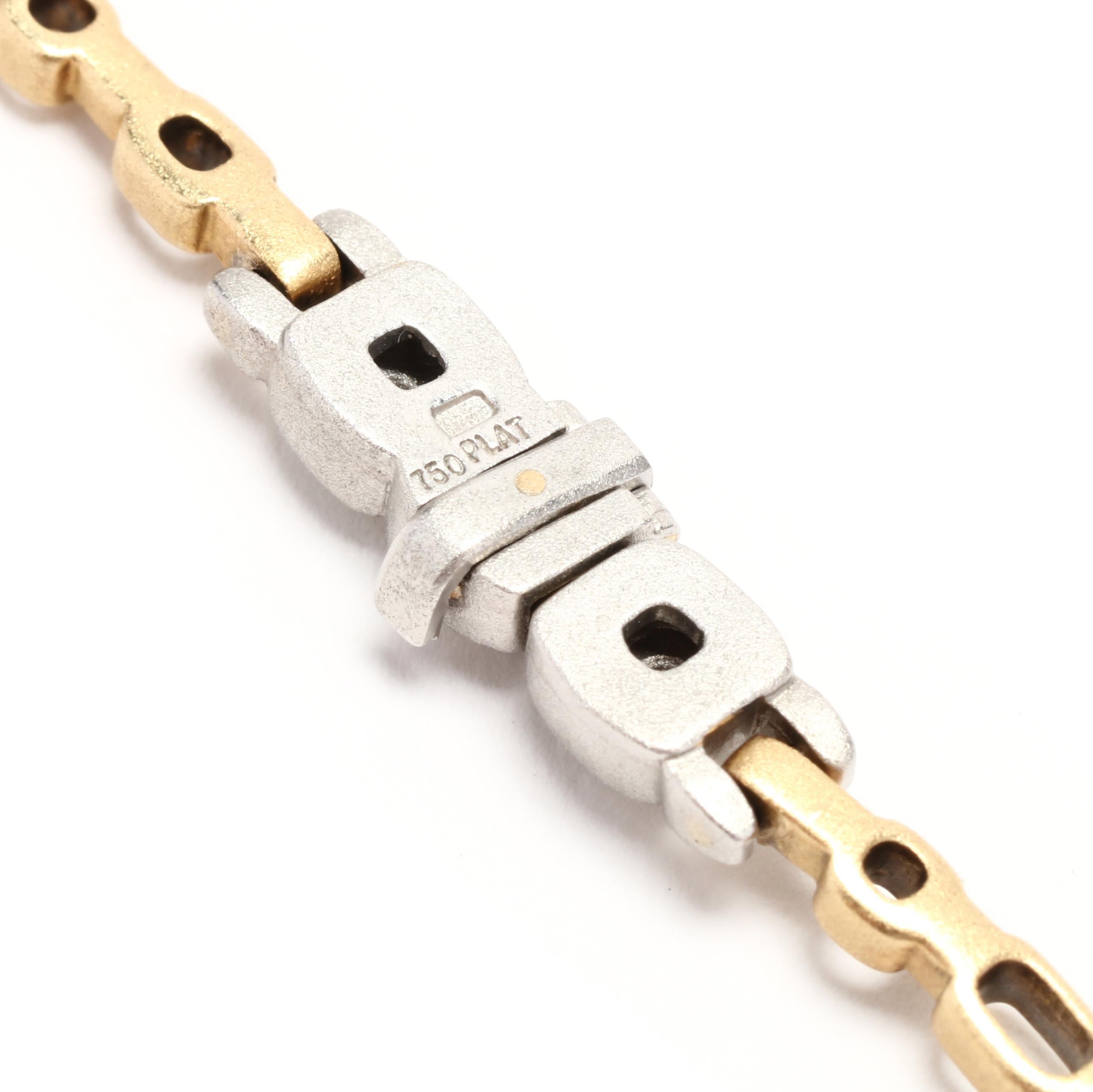 Brilliant Cut Alex Sepkus 'Path' 0.56ctw Diamond Collar Necklace, Platinum 18KT Yellow Gold For Sale