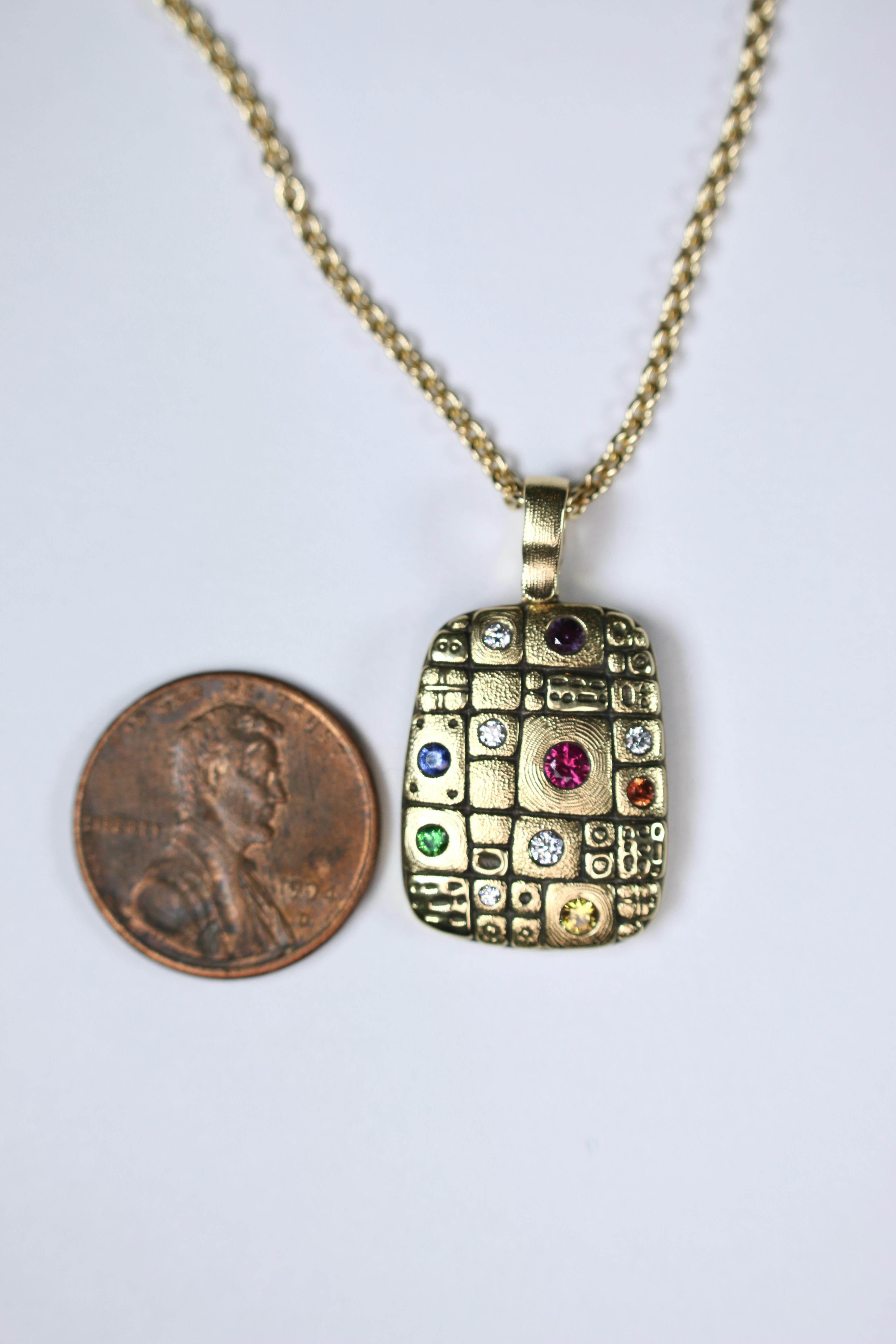 Alex Sepkus Ruby Sapphire Tsavorite Diamond Old Pathway In New Condition In Dallas, TX