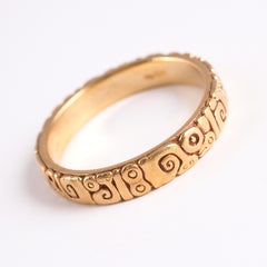 18 Karat Yellow Gold Alex Sepkus "Sea Creatures"  Ring