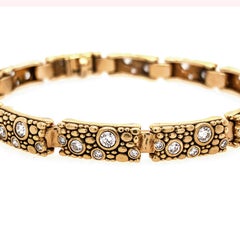 Bracciale A Link "Tiny" con diamanti bianchi brillanti in oro di Alex Sepkus