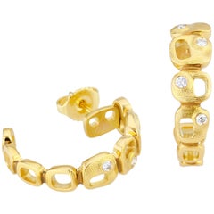 Alex Sepkus TOTEM Gold and Diamond Earrings
