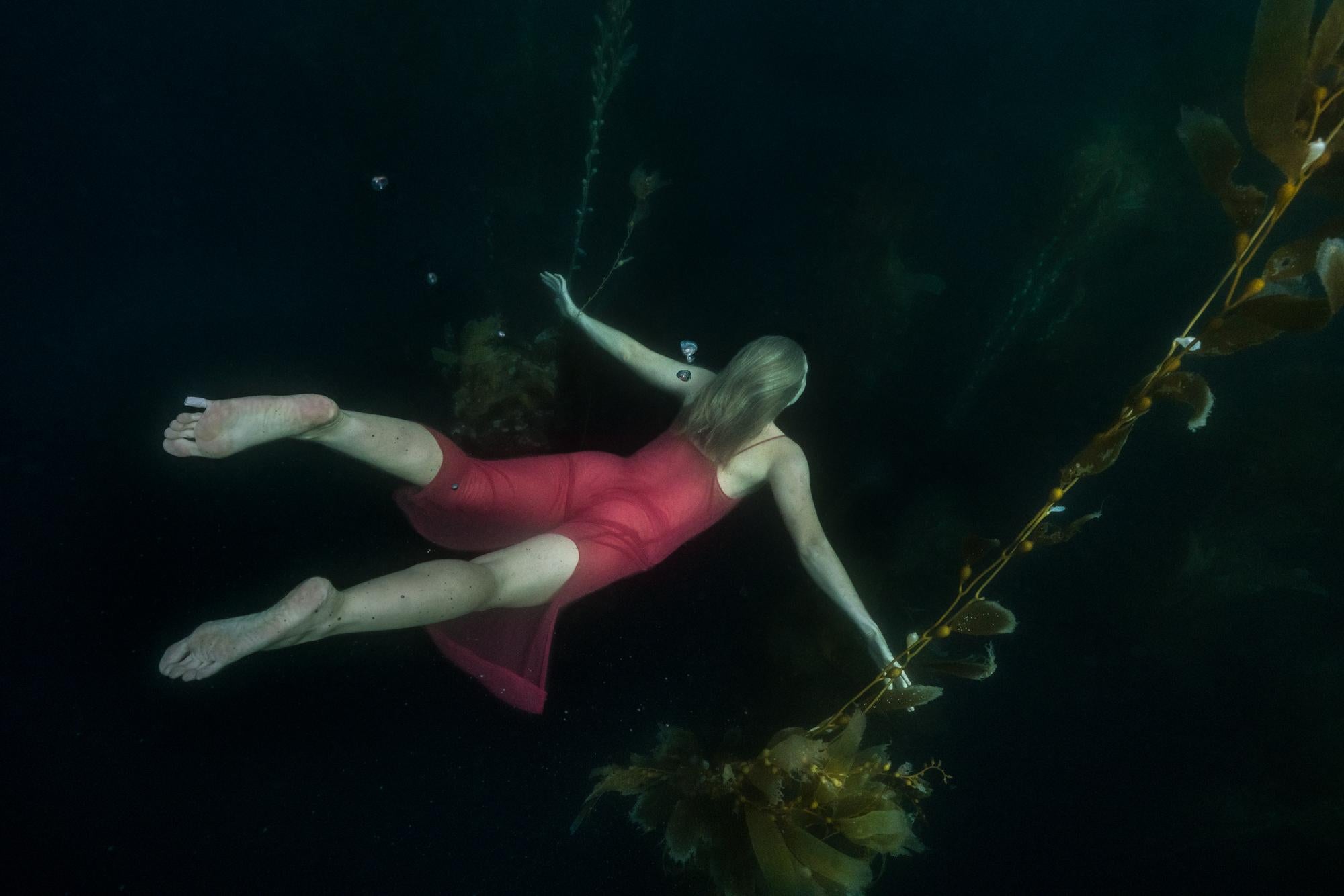 Abyss - underwater nude photograph - print on paper 18" x 24"