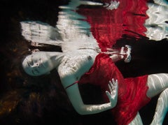 Adventure - underwater nude photograph - print on aluminum 30x36"