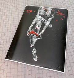 Casi - fotografía de desnudo bajo el agua - impresión en papel de archivo 24x18"