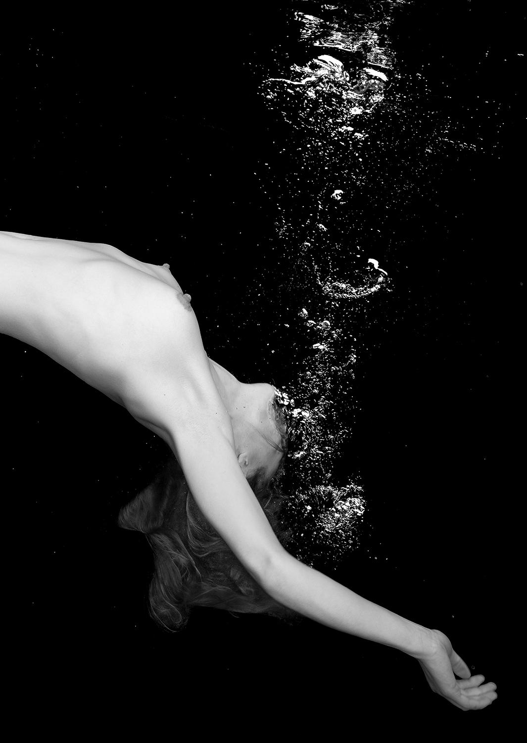 Andromeda - fotografia subacquea in bianco e nero - stampa d'archivio 35 х 25