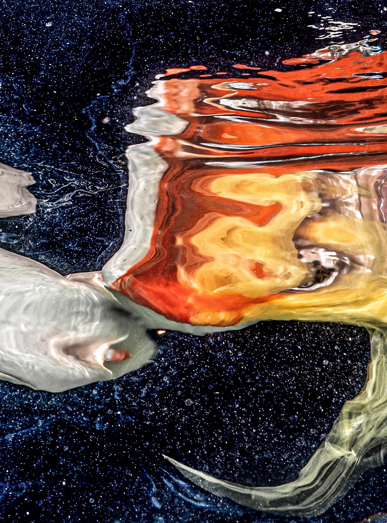 Astrologe – Fotografie einer Unterwasserspiegelung – Archivdruck 35x52“ (Schwarz), Abstract Photograph, von Alex Sher