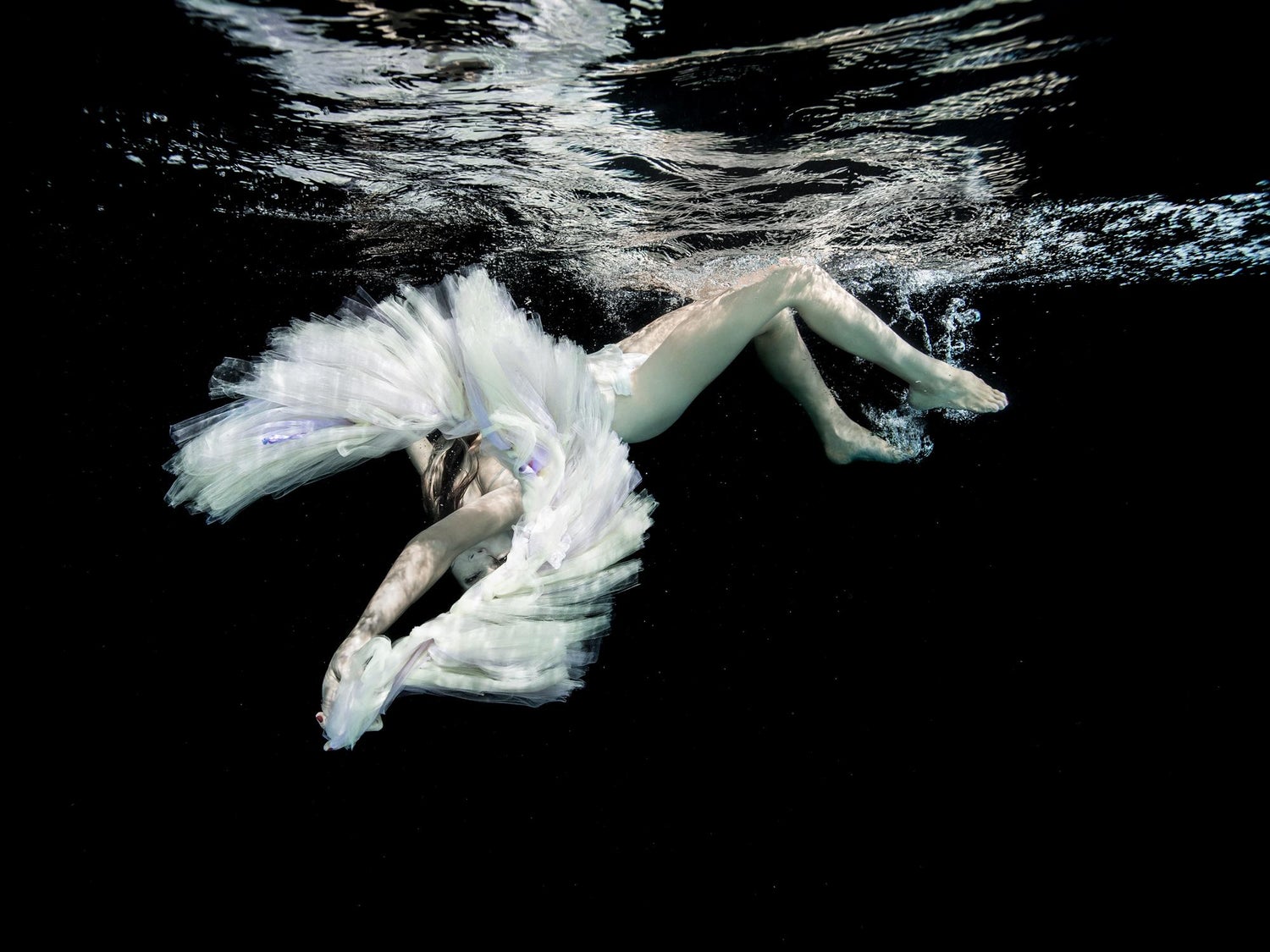 Alex Sher - Ballet - underwater black and white nude photograph - print on  paper 18 x 24" For Sale at 1stDibs