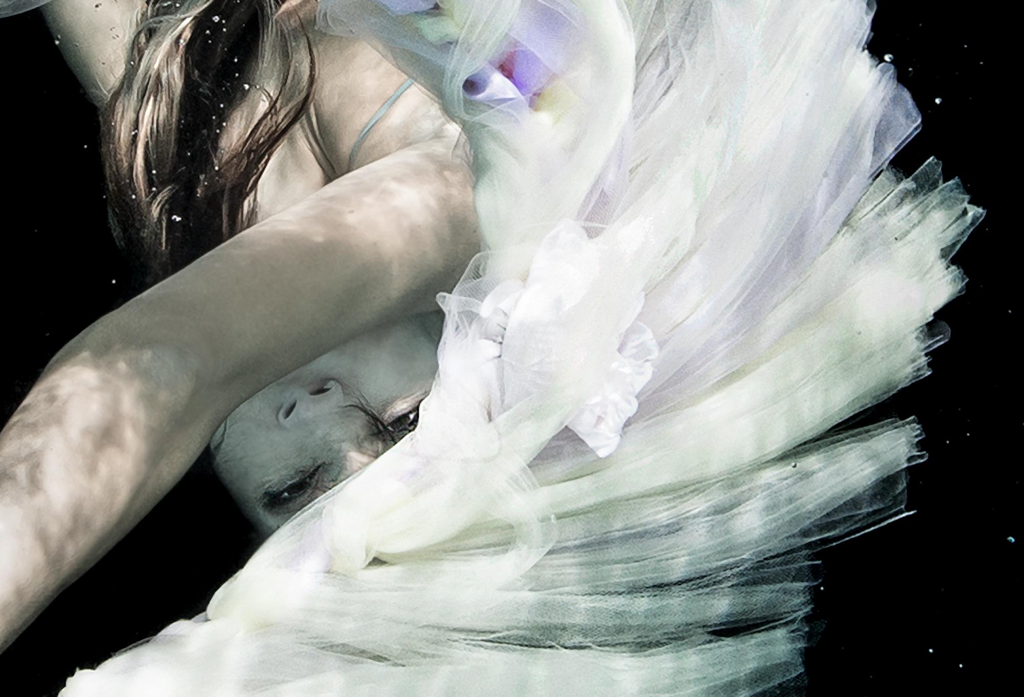 Ballett - Unterwasser-Aktfoto - Druck auf Aluminium 9 x 12