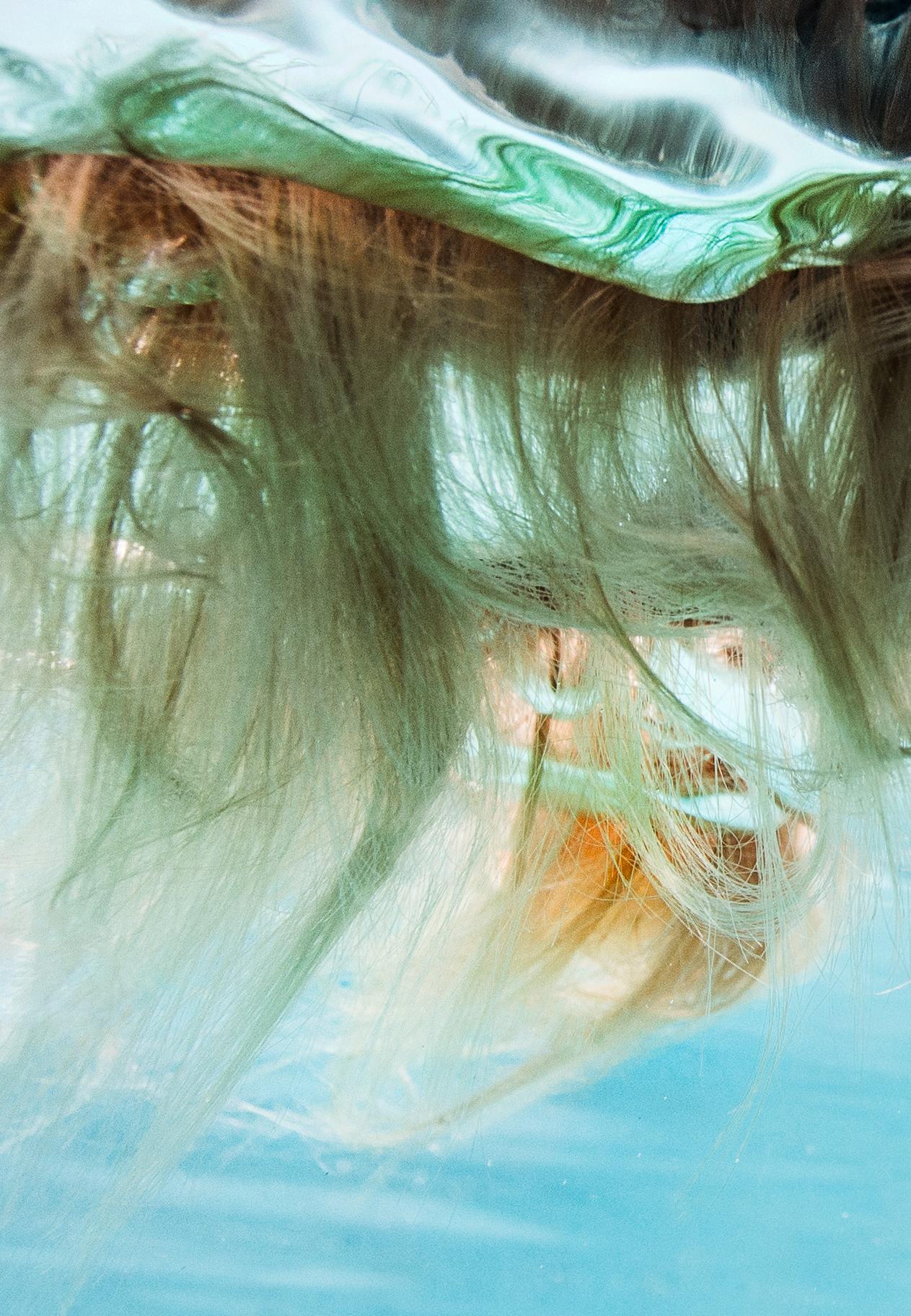 Bent Sound - an underwater portrait of singer Njomza Vitia - aluminum 24x36