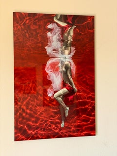 Blood and Milk III   - underwater nude photograph - print on aluminum 36x24"