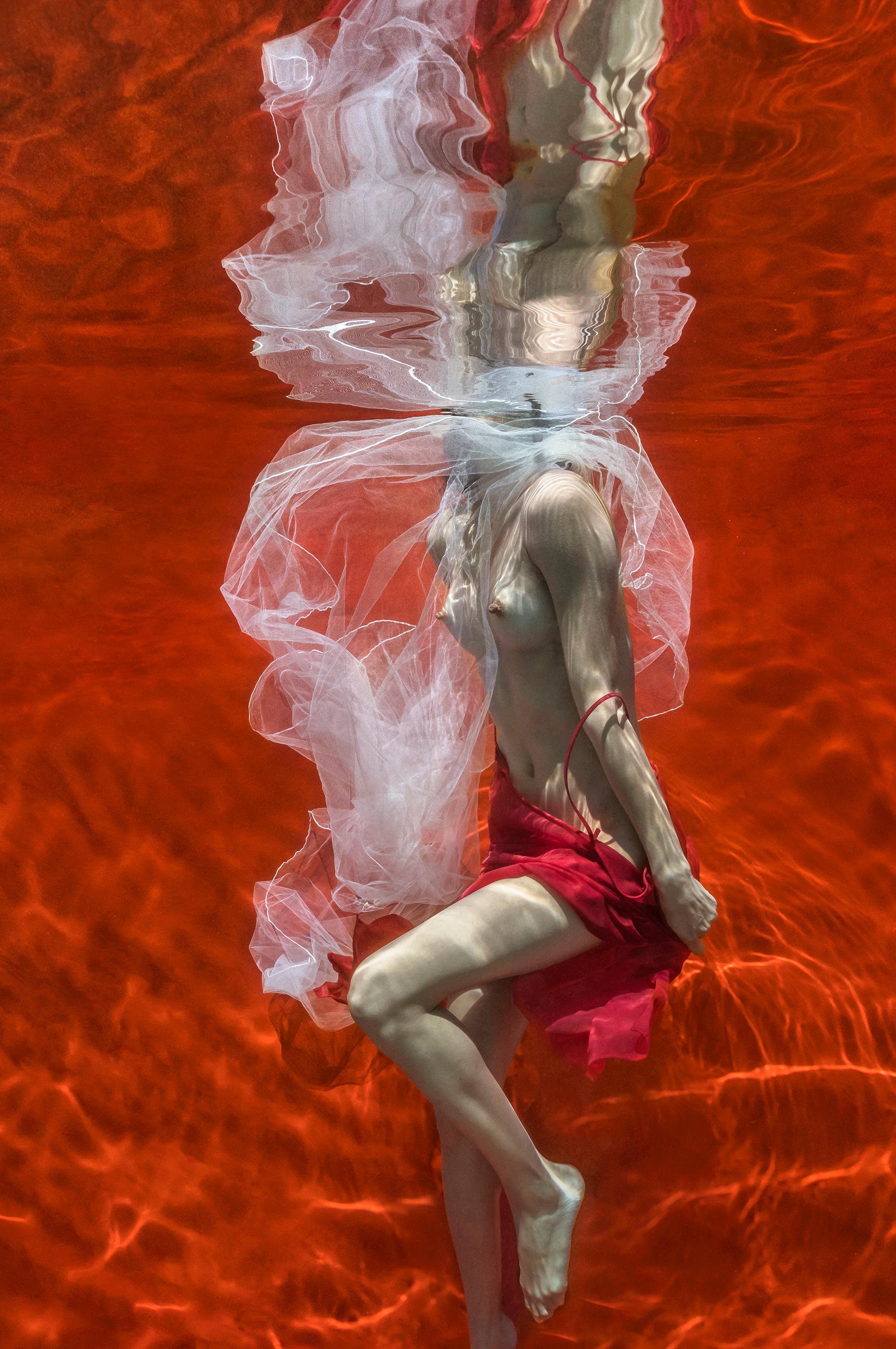 Blood and Milk III - underwater nude photograph - print on paper 23