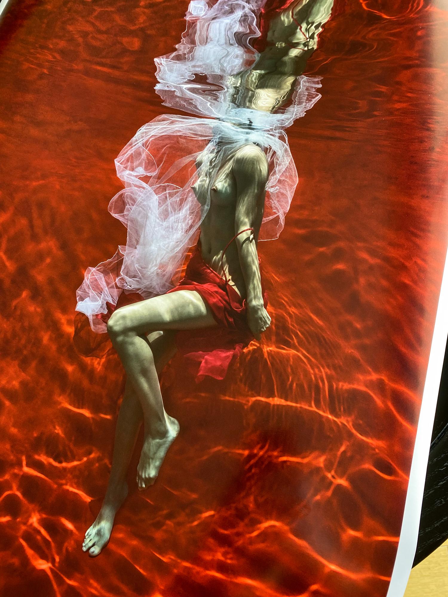 Blood and Milk III - underwater nude photograph - print on paper 23